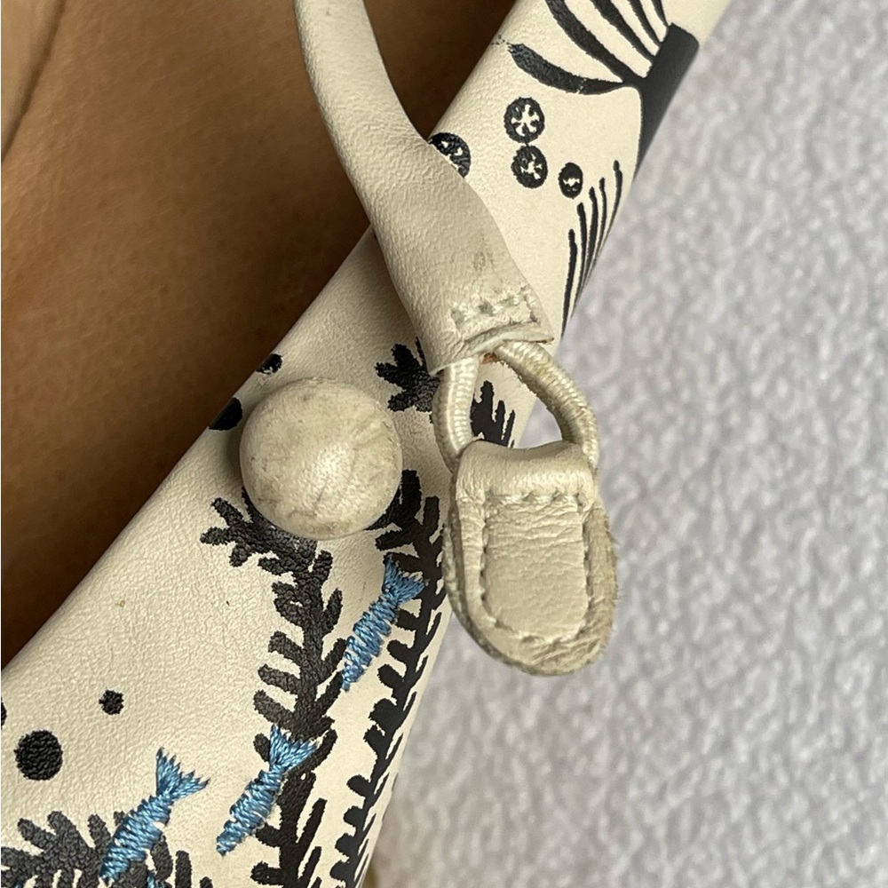 CAMPER Ladies "TWS" Twins Cream Leather Mary Jane Shoes Size 10-11 US - Picture 9 of 15